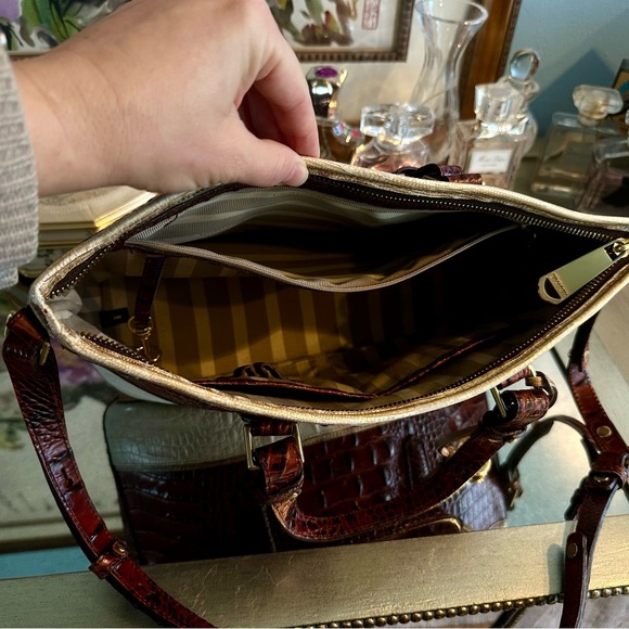 Brahmin medium Asher should bag Pecan/white - Picture 3 of 12